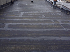 Torch-down rubber for flat roofs